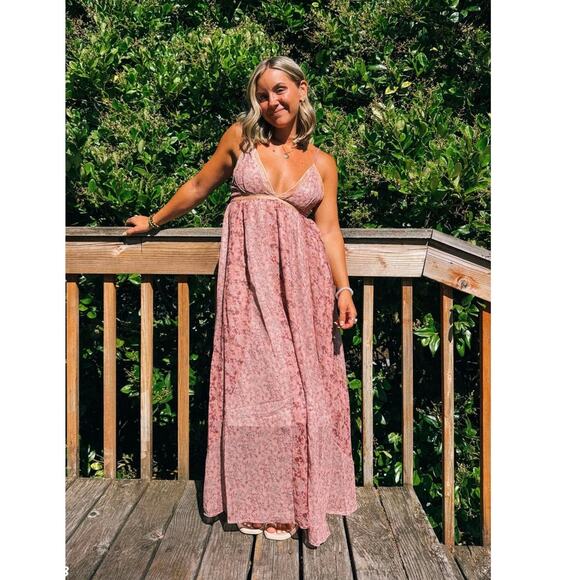 Free People Forever Time Sleeveless Midi Dress Size Large - Picture 16 of 16